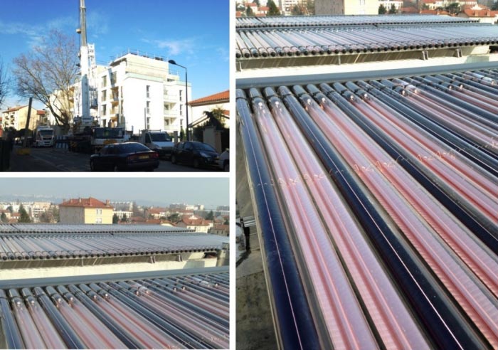 Chauffe-eau solaire collectif de marque Chappée pour 48 logements-Rhône (69)