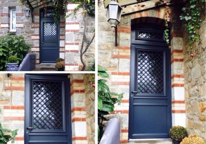 porte d'entrée bois de chez bel'm, modèle montmartre à rennes 35 ille-et-vilaine région bretagne.