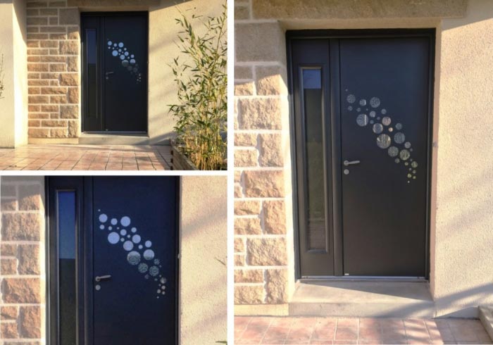 porte d'entrée alu de chez bel'm, modèle electron à corps-nuds - 35 ille-et-vilaine - région bretagne