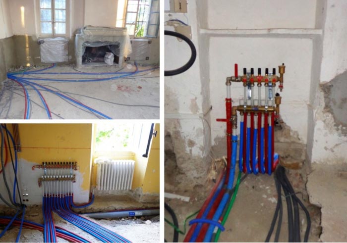 chauffagiste rge - réfection d'un réseau de radiateurs en tube pex à roquemaure 30 gard
