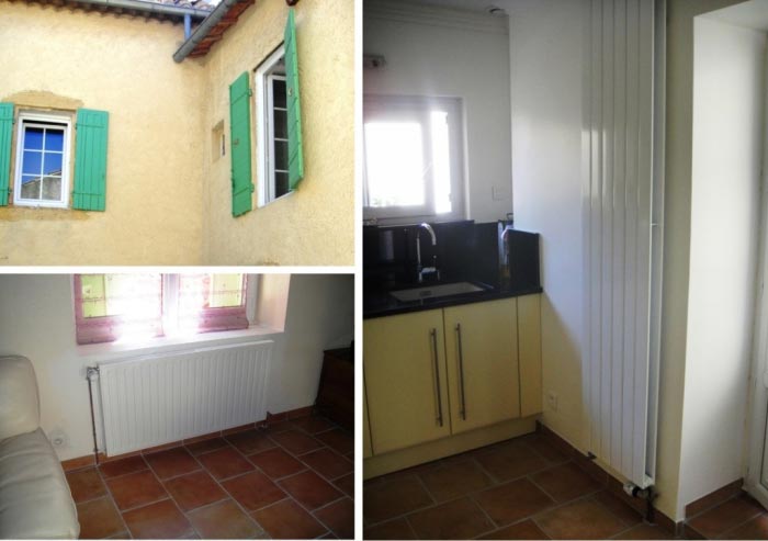 Consultez la chantier : chauffagiste rge - installation chauffage central par radiateurs à roquemaure 30 gard et 84 vaucluse