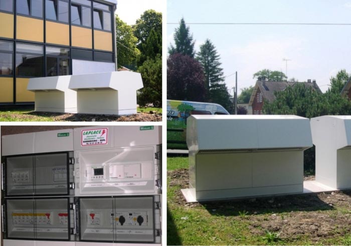 installation pompe à chaleur aérothermique (pac air/eau) en cascade de marque stiebel elton wpl 47 sur école primaire - région lorraine
