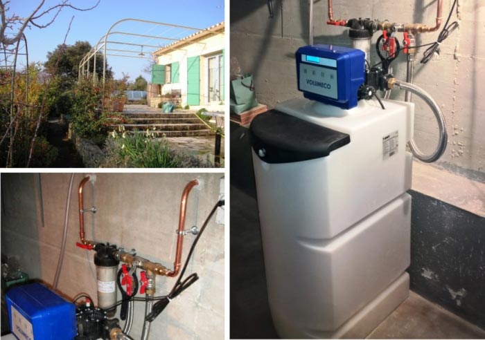 plombier - traitement d'eau avec adoucisseur volumétrique permo volumeco à sauveterre 30 gard et 84  vaucluse