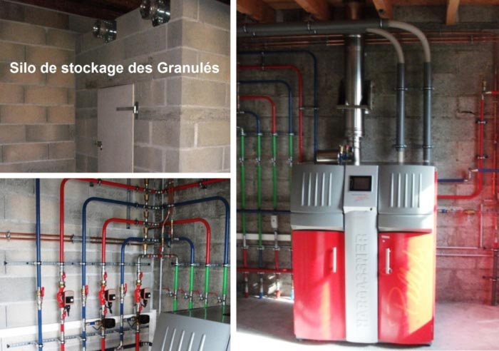 Chaudière au grannulés de bois pellets Hargassner à Labesserette Cantal 15