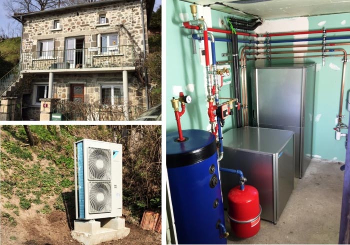 Pompe à chaleur aérothermie air /eau haute température Daikin à Crandelles 15 Cantal
