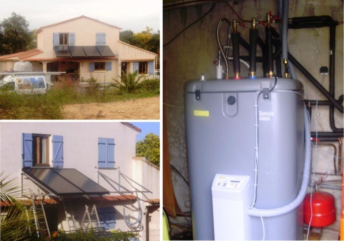 Consultez la chantier : système solaire thermique combiné rotex eau chaude et chauffage solaire appoint fioul à mouans-sartoux 06 alpes-maritimes