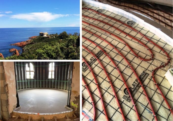 plancher chauffant rafraichissant 83 saint raphaël le trayas var alpes maritimes