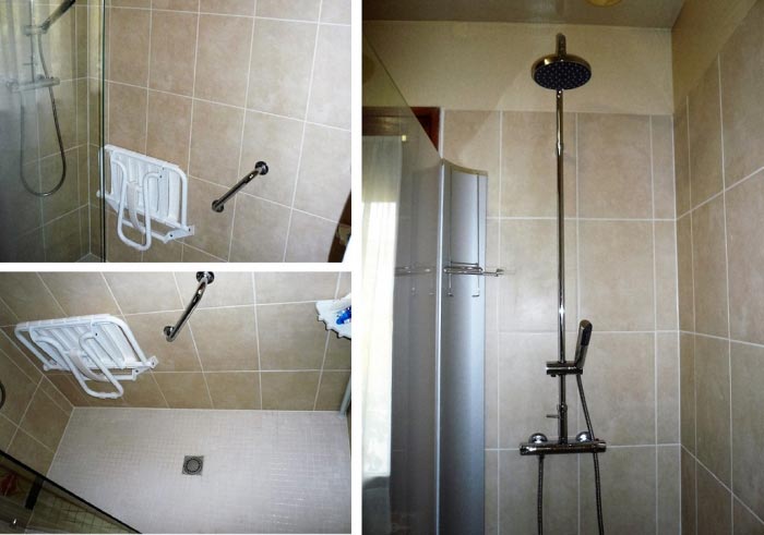 douche à l'italienne spécial pour personne à mobilité réduite à malesherbes 45