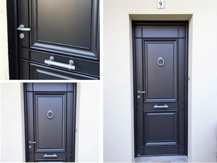 porte d'entrée alu de chez bel'm, modèle oprhée à corps nuds - 35 ille-et-vilaine