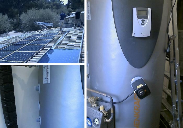 Production d'eau chaude sanitaire solaire de marque SONNENKRAFT