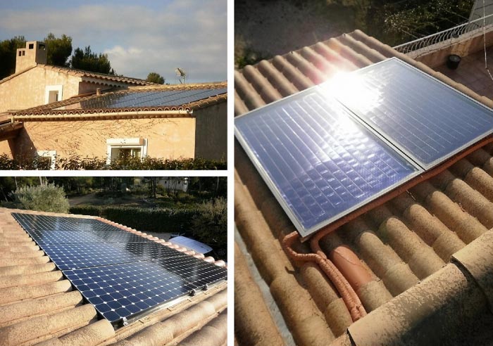 Consultez la chantier : production électricité photovoltaïque sunpower et solaire thermique sonnenkraft 