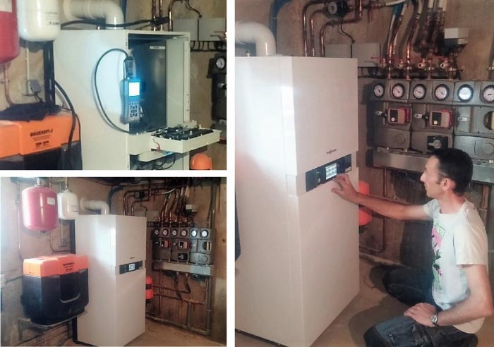 Mise en service d'une chaudiere gaz condensation Viessmann 