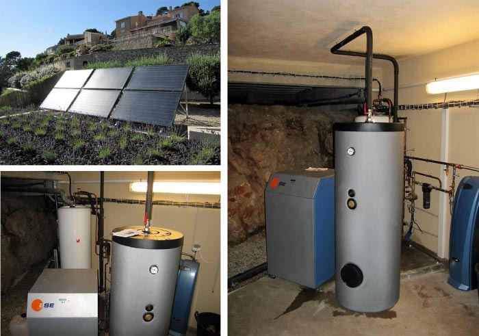 Consultez la chantier : chauffe eau solaire individuel (cesi) ese avec chauffage d'un spa à bandol dans le 83 var