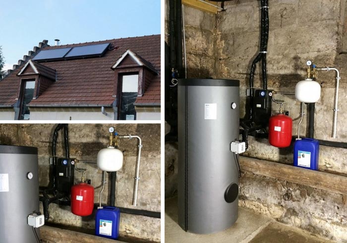 Consultez la chantier : chauffe eau solaire (cesi) Ökofen à cuise la motte, 60, oise, picardie