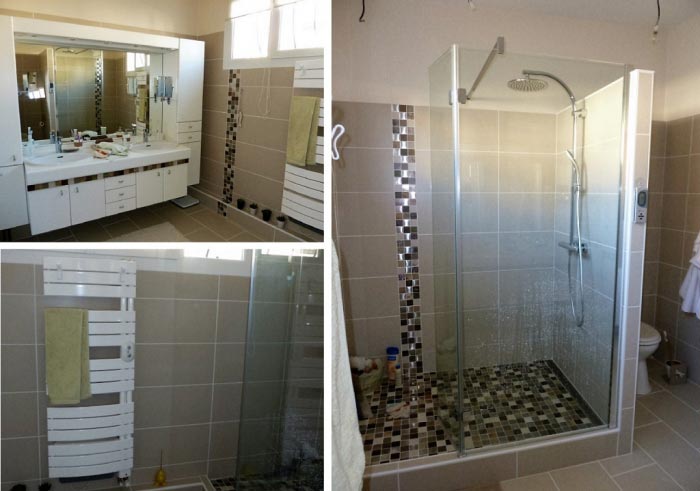 Consultez la chantier : salle de bain avec rénovation douche 