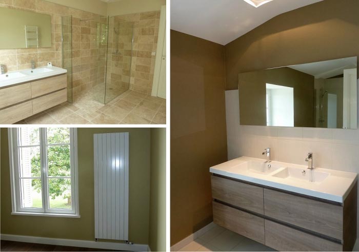 Consultez la chantier : salle de bain créée 