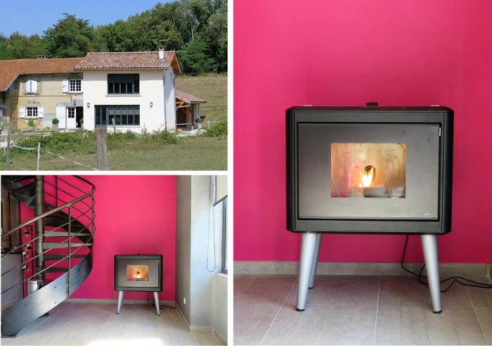 installation poêle à granulé de bois pellets mcz modèle kama à cessieu 38 isère