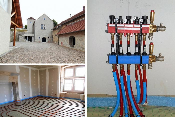 plancher chauffant basse température réhau (pcbt)