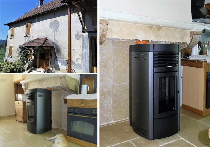 installation poêle à granulé de bois pellet mcz >musa 2.0 comfort air à 38510 saint-sorlin-de morestel
