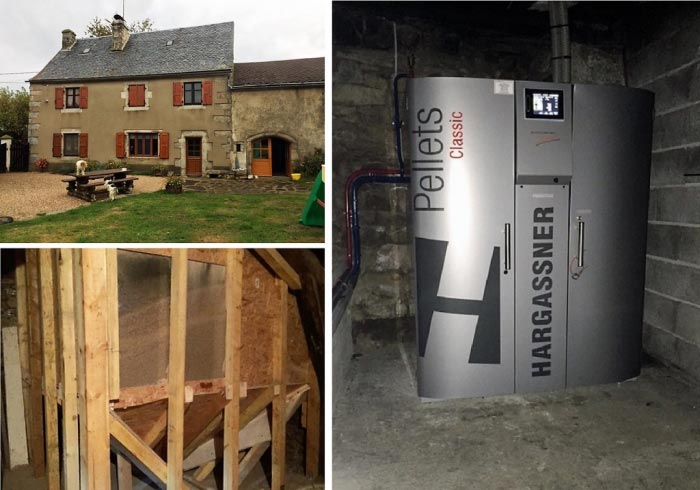 Consultez la chantier : chaudière granulés de bois pellets hargassner à chaudes aigues 15 cantal