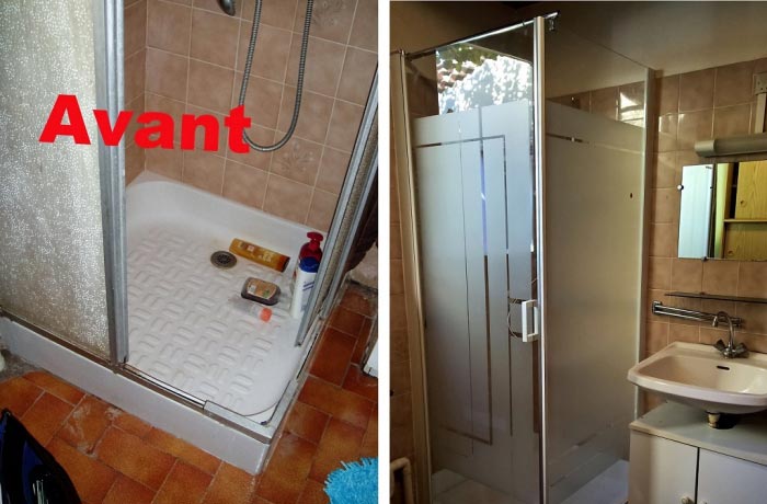Consultez la chantier : plombier qualifié maÎtre artisan 30 gard 84 vaucluse - refection douche à st victor la coste