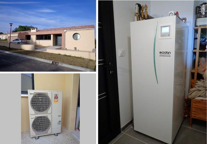 Installation PAC Aérothermie  MITSUBISHI - RGE QUaliPAC