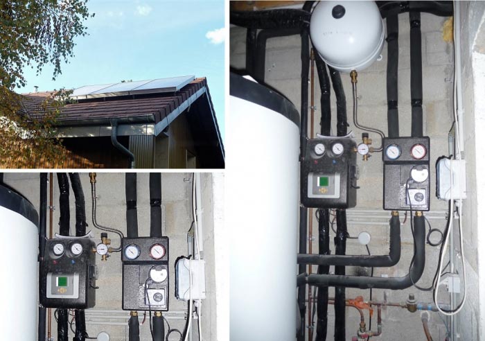 Consultez la chantier : chauffage solaire wagner combine 700 litres
