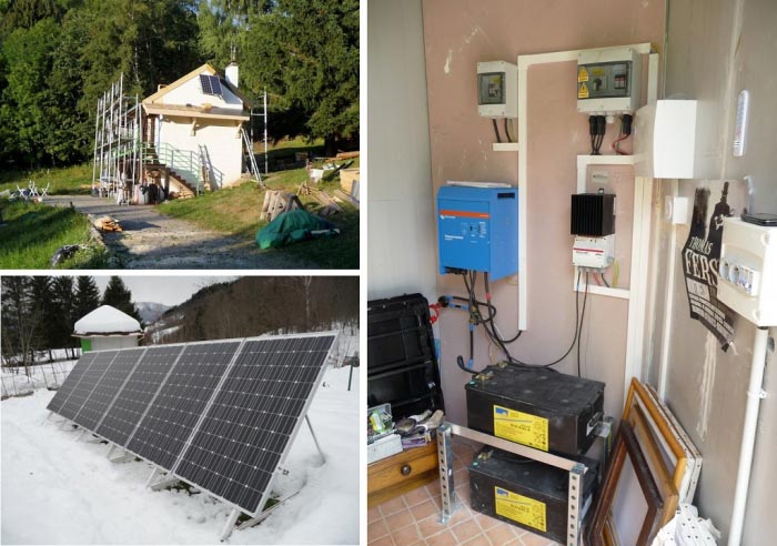installation de production d'electricite photovoltaïque autonome en site isole-Savoie (73)