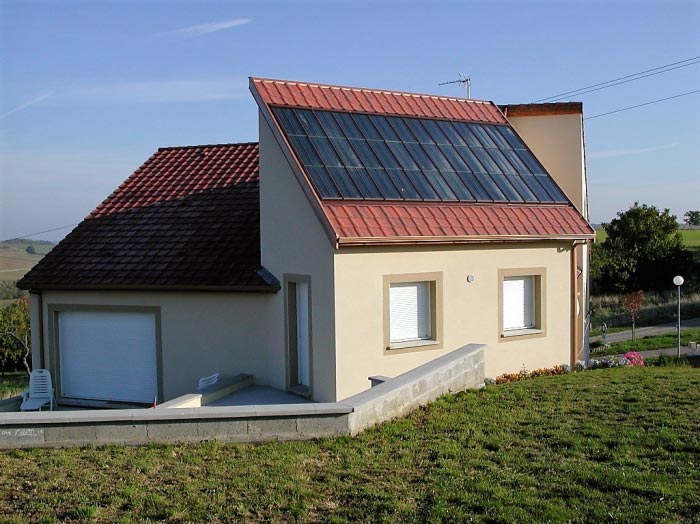 chauffage solaire sur plancher chauffant