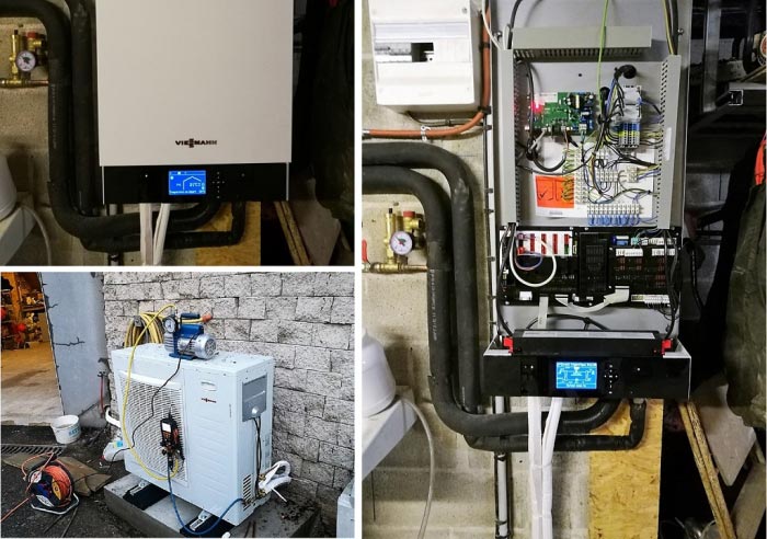 Consultez la chantier : pompe à chaleur viessmann vitocal