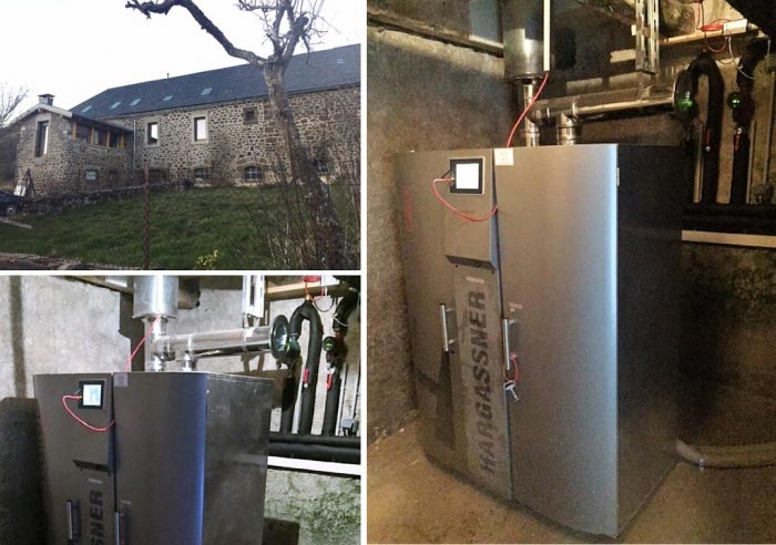Consultez la chantier : chauidère à granulés de bois pellets hargassner à ségur les villas 15 cantal