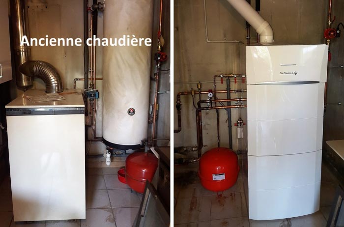 Chaudière gaz ventouse à condensation DEDIETRICH MODULENS G avec ballon