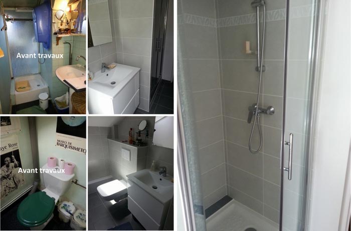 Rénovation de salle de bains en combles