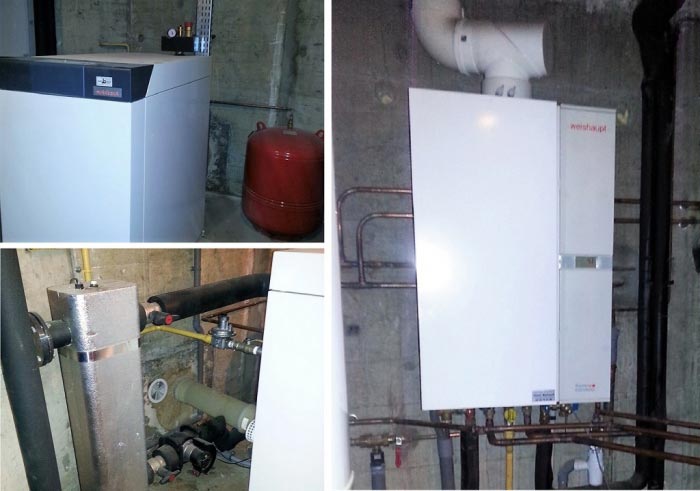 Consultez la chantier : chaudières gaz à condensation murale et au sol weishaupt