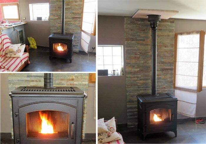 Consultez la chantier : installateur qualibois rge - 74 haute-savoie - pose poêle à granulé de bois pellet mcz déco à rumilly