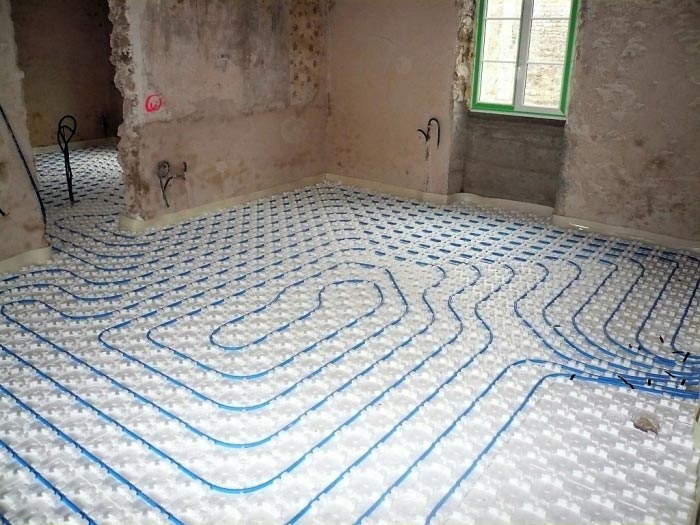 installation d'un plancher chauffant dans une maison en rénovation à nangeville 45330 le malesherbois