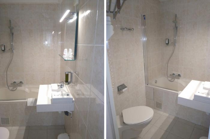 Consultez la chantier : fourniture et pose sanitaire rénovation salle de bain hôtel victor hugo lorient morbihan