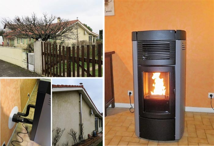 Artisan RGE isère - Installation poêle à granule MCZ musa 2.0 air à Vienne