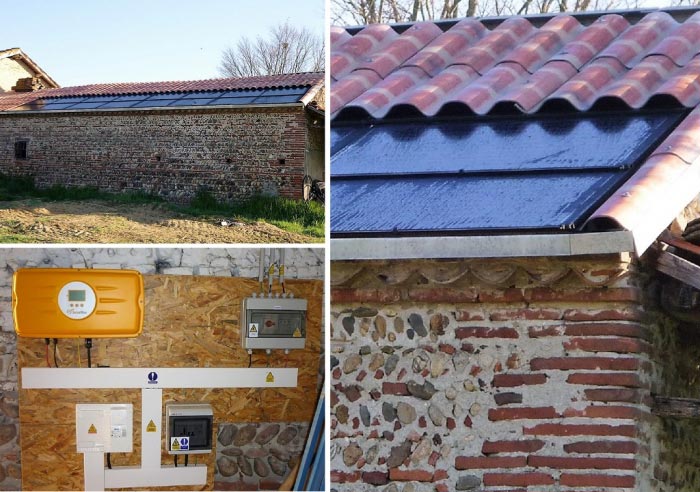 Installation photovoltaique de 6kWc raccordée au réseau - 31 HAUTE GARONNE
