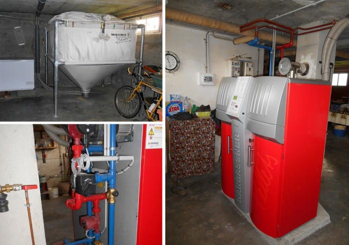 Consultez la chantier : chaudière granulés de bois pellets hargassner hsv 22