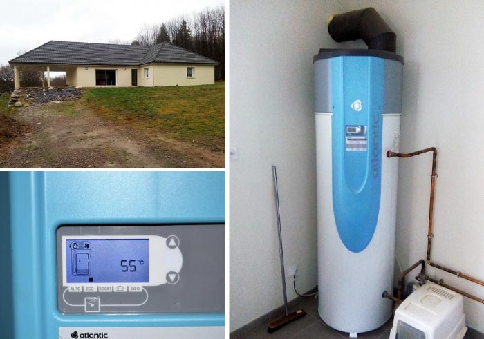 Consultez la chantier : chauffe eau thermodynamique de marque atlantic
