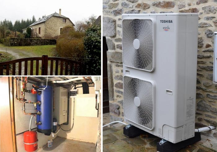 pompe a chaleur (pac) air eau (aérothermie) toshiba