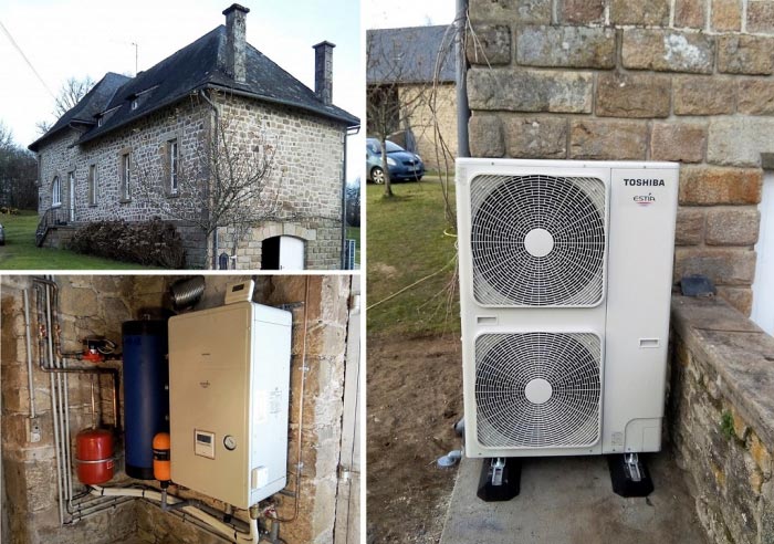 Consultez la chantier : pompe a chaleur (pac) air eau (aérothermie) toshiba