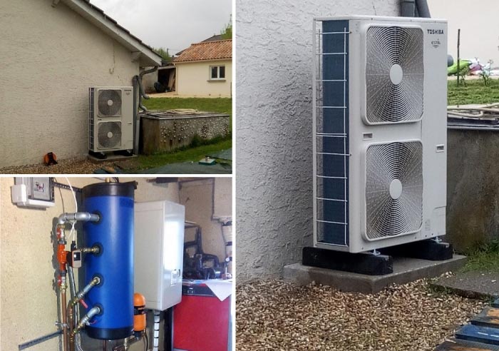 pompe a chaleur (pac) air eau (aérothermie) toshiba