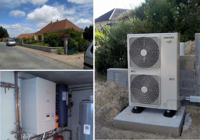 pompe a chaleur (pac) air eau (aérothermie) toshiba