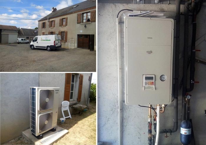 Consultez la chantier : pompe a chaleur (pac) air eau (aérothermie) toshiba