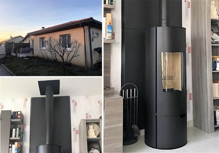 Installation poêle bois supra still par un chauffagiste certifié RGE QualiBois