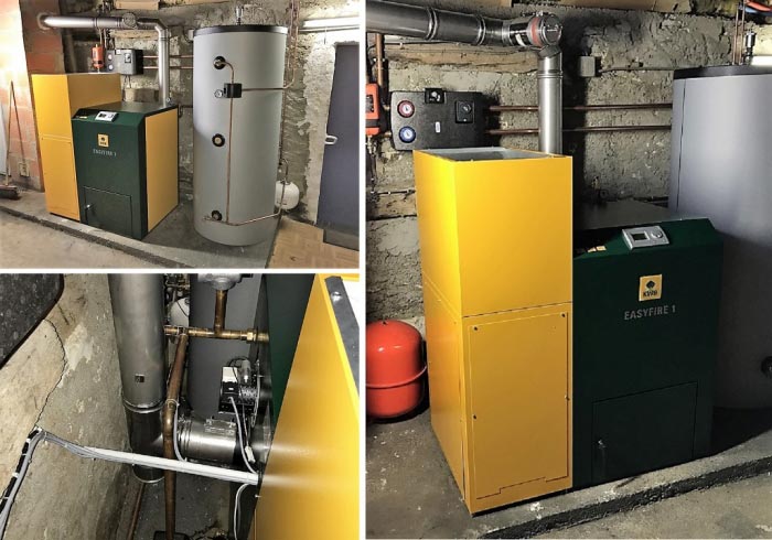 Installation d'une chaudière a granulés de bois KWB easy 1 avec ballon tampon et ballon ECS mixte-Meuse (55)