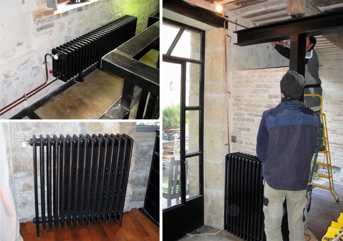 Consultez la chantier : chauffagiste rge 30 gard et 84 vaucluse - installation circuits radiateur dèco à roquemaure 30150