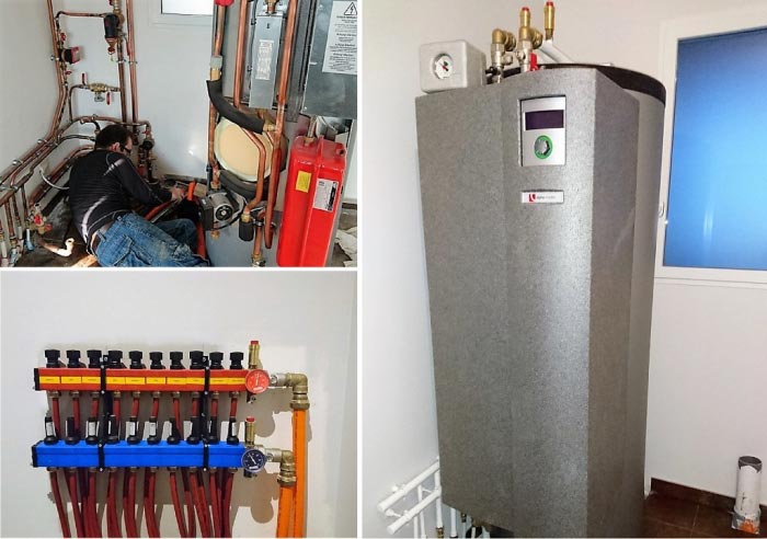 Ets Aquitaine Géothermie : Installation PAC Aérothermie alpha innotec et plancher chauffant par un artisan certifié RGE QualiBAT